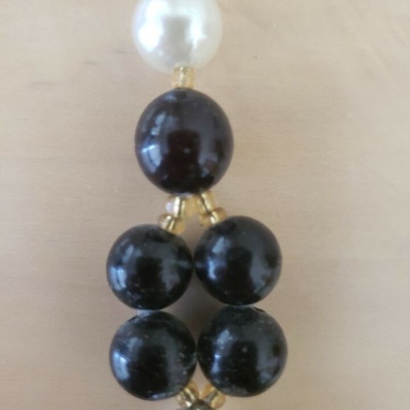 Large Mother Of Pearl Flower / Leaf Pendant On Faux Pearl Necklace Polynesian - Picture 5 of 9